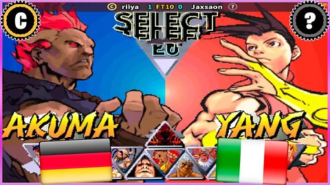 Street Fighter III 2nd Impact: Giant Attack (riiya Vs. Jaxsaon) [Germany Vs. Italy]
