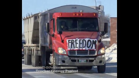 Canadian Truckers Rally Against Mandates