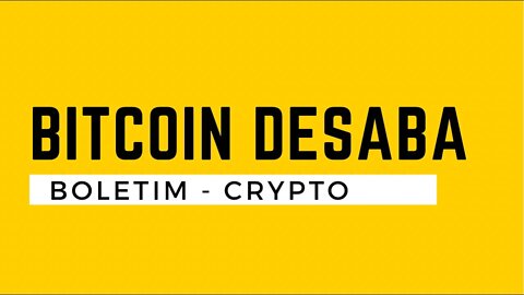 Bitcoin em queda 📉🛬BANHO DE SANGUE - BOLETIM CRYPTO