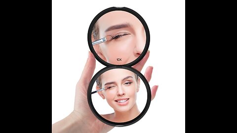 Best Compact Mirror - 10X Magnifying Makeup Mirror - Perfect for Purses - Travel - 2-Sided with...