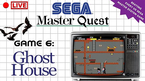 🔴LIVE - The Sega Master Quest | Game 6: Ghost House (1986)