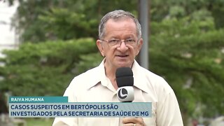 Raiva humana: casos suspeitos em Bertópolis são investigados pela secretaria de saúde de MG