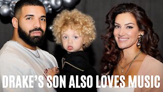 Sophie Brussaux Shares An Adorable Pic Of Adonis Following In Drake’s Footsteps