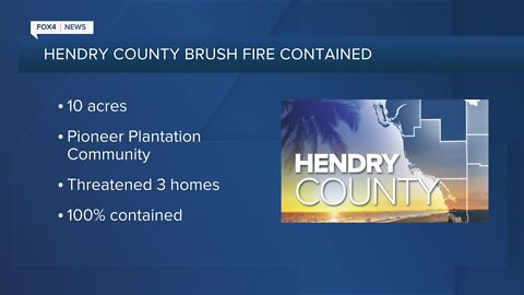 Hendry County brushfire