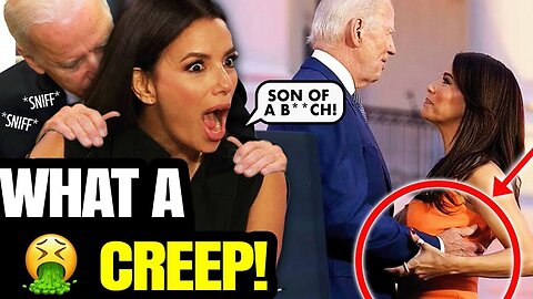 GROSS! Joe Biden Cops A Feel On Terrified Eva Longoria At White House