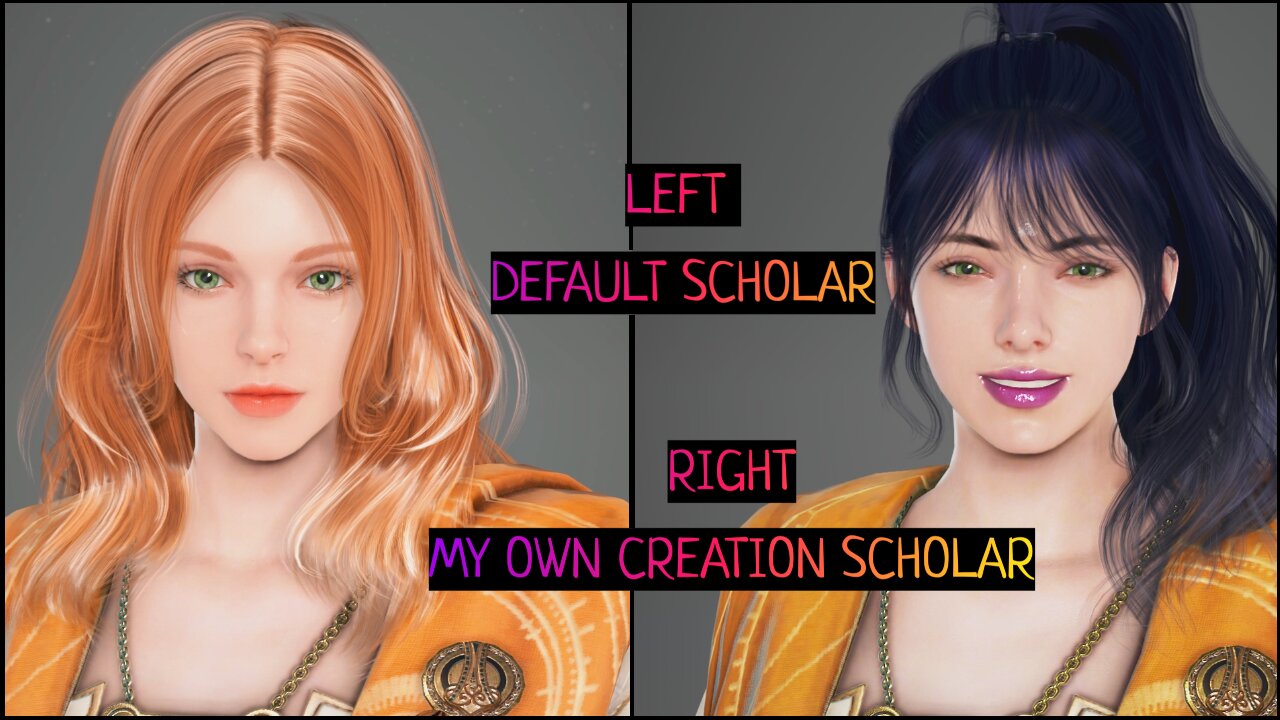 BDO Scholar Default Model vs My Own Scholar Creation for Black Desert ...