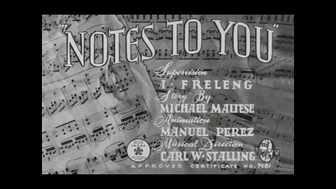 1941, 9-20, Looney Tunes, Notes to you