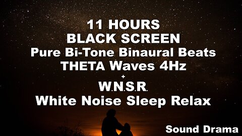 Binaural-Beats Beta-Waves @20Hz +Wind+Beach 11 hours Black Screen Study Concentrate Learn Meditate
