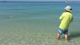 Fisherman Catches Majestic Bonnethead Shark