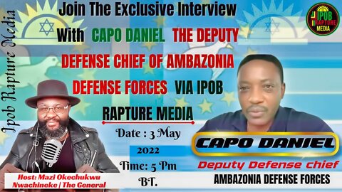 Exclusive Interview With The Deputy Defense Chief Of The Ambazonia Defense Forces | May 3, 2022