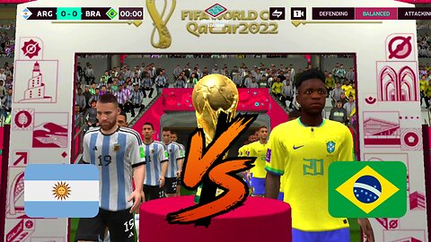 FIFA Mobile Soccer Android Gameplay FIFA World Cup 2022 ARGENTINA VS BRAZIL