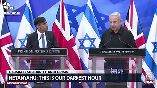 Sunak to Netanyahu: I'm proud to stand here with you in Israel's darkest hour.