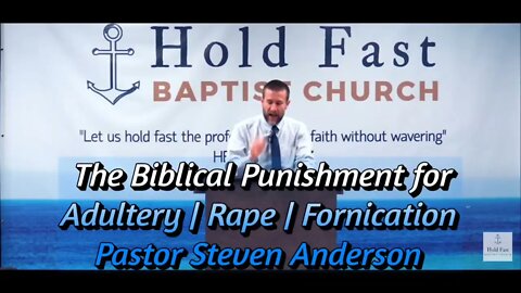 Biblical Punishment for Adultery || Rape || Fornication | Pastor S Anderson | Sermon Clip