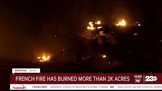 French fire burns through more than 2,000 acres on Wednesday night