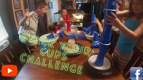 Krazy Kidz Try The Stack your Cup Challenge | Krazy Kidz Creations