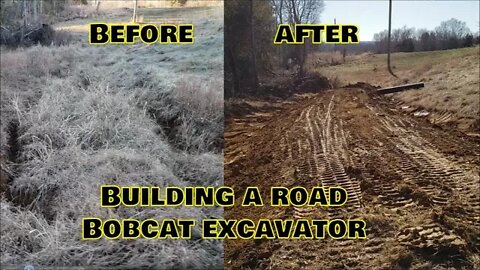 Building a new road in low area Mini Excavator PART 1