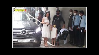 Geeta Basra & Harbhajan Singh Snapped Leaving Hinduja Hospital With Their New Born Baby