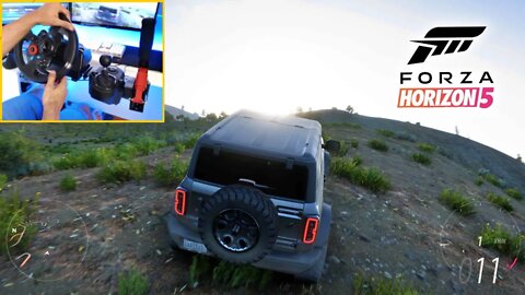 FORZA HORIZON 5 Gameplay 4k - OFF-ROAD FORD BRONCO - (Steering Wheel + Shifter)