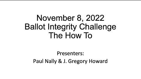 Election 2022 Ballot Strategy