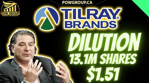 Tilray Brands Dilution News & TLRY Stock Surges 20%...Rally Over?