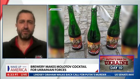 Brewer Makes Molotov Cocktails for Ukrainian Forces