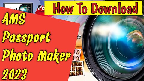 How To Download AMS Passport Photo Maker 2023 !! Ghanta Technology