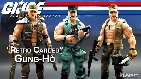 Gung-Ho G.I.Joe Classified Series Retro Cardback Walmart Exclusive Action Review and Comparison