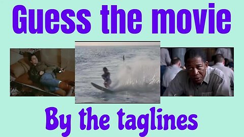 "Guess the Movie from Tagline Challenge - 20 Scenes Edition!"