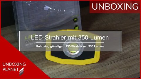 Günstiger LED-Strahler mit 350 Lumen - Unboxing Planet