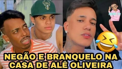 NEGÃO E BRANQUELO NA CASA DE ALÊ OLIVEIRA*só resenha*🤣🤣🤣