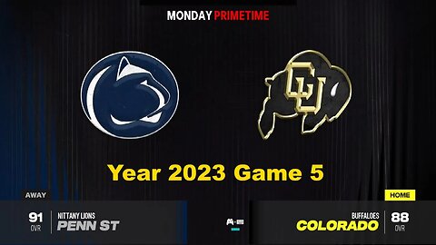 CFB 24 Penn State Nittany Lions Vs Colorado Buffaloes Year 2023