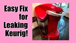 💧Keurig ● Leaking Water From Bottom ● Takes Only 1 Minute to Fix If Your Coffee Maker Leaks!