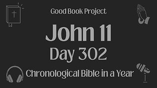 Chronological Bible in a Year 2023 - October 29, Day 302 - John 11