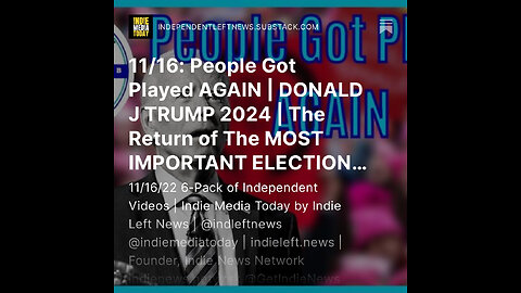 11/16: People Got Played AGAIN | DONALD J TRUMP 2024? | Sabby Sabs visits Jimmy Dore +