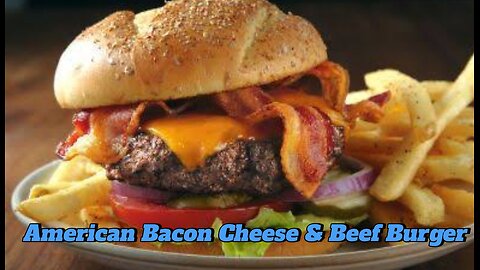 American Style Deep cheese burger / Korean street food