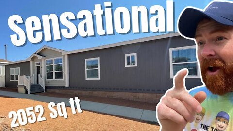 HANDSOME 4 BEDROOM MANUFACTURED HOME! I’m loving this one!// Mobile Home Tour