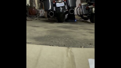 2015 Street Glide with Vance and Hines headers and 4” Rinehart exhaust (Before and After)