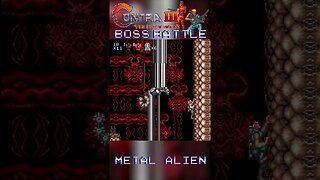 Contra III: The Alien Wars (SNES) Boss Battle - Metal Alien #Shorts