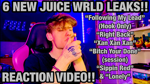 JUICE WRLD - FOLLOWING MY LEAD, RIGHT BACK, XXX, SIPPIN RED, & LONELY (Reaction/Review)