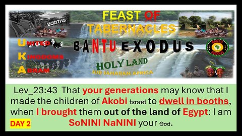 AFRICA IS THE HOLY LAND || THE FEAST OF TABERNACLES/BOOTHS IN SUKKOT