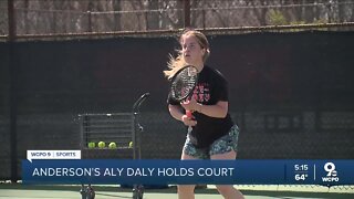 Anderson High School girls tennis player spends final season with the boys