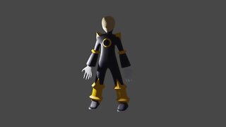 Blender Male Grindset - Bass from Mega Man Battle Network part 12