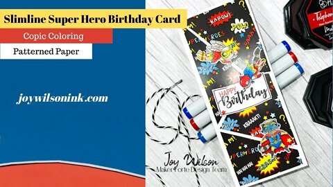 Slimline Super Hero Birthday Card