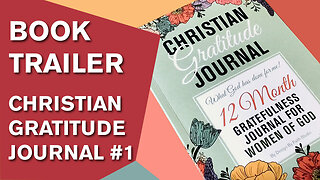 BOOK TRAILER #1 | ChristianArtDesign | Green Floral Women's Christian Gratitude Journal