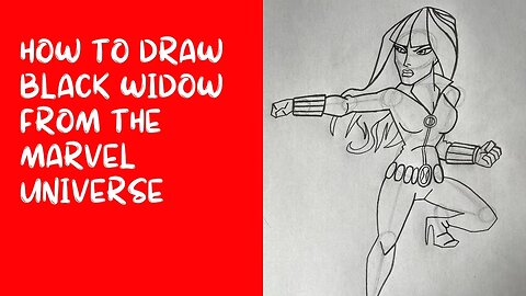 How to Draw Black Widow from the Marvel Universe