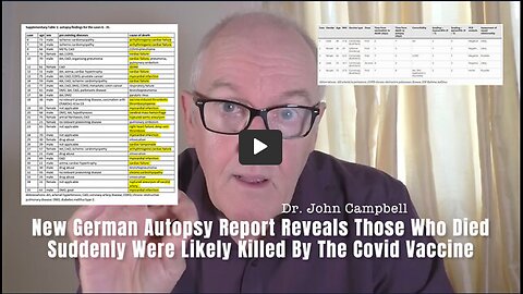 New German Autopsy Report Reveals Those Who Died Suddenly Were Likely Killed By The Covid Vaccine