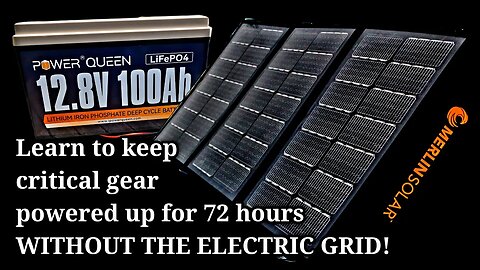 Emergency Grid Down Power | Genasun Merlin GV-10 M100 Solar GoKit