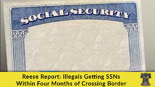 Reese Report: Illegals Getting SSNs Within Four Months of Crossing Border