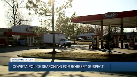 Coweta police searching for robbery suspect