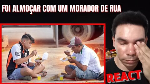 ALMOCEI COM MORADORES DE RUA [ REACT ] - Gerson Albuquerque